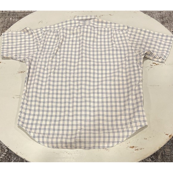 Vintage Ralph Lauren Shirt Men Large Marlowe Plaid Pony Short Sleeve Button Down - Picture 2 of 9